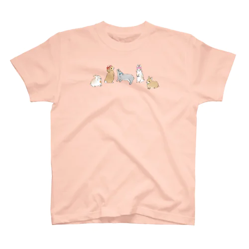 おしゃれなうさぎさん(カラー) スタンダードTシャツ