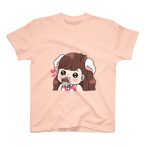 子犬系少女あまがみ Regular Fit T-Shirt