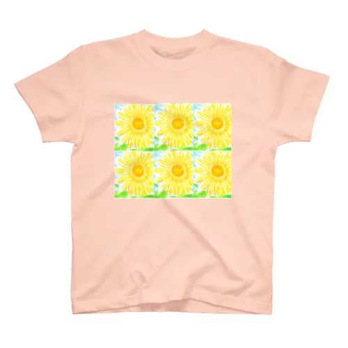 🌻夏休み日記のひまわり🌻 スタンダードTシャツ