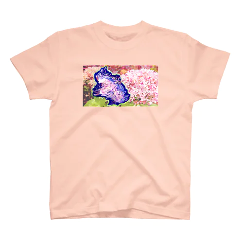 ハナガサクラゲとアジサイ Regular Fit T-Shirt