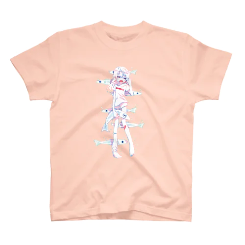 ウオウオちゃん立ち絵 Regular Fit T-Shirt