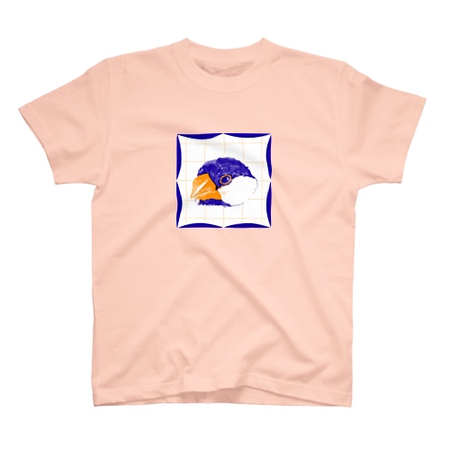 オレンジ×ブルーの文鳥 Regular Fit T-Shirt