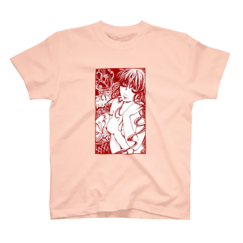 人魚・紅 Regular Fit T-Shirt