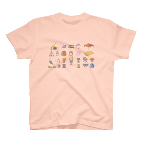 ソロキャンプTシャツ（女の子） スタンダードTシャツ