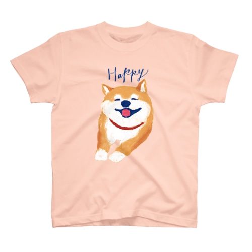 ハッピーわんこ 柴犬 Regular Fit T-Shirt