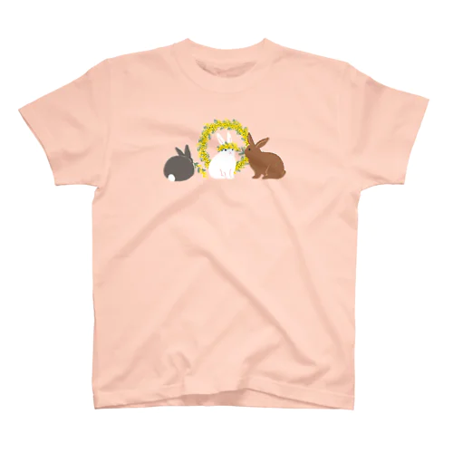 ウサギとミモザ Regular Fit T-Shirt