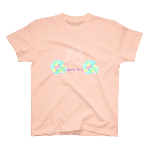 多肉植物love it !(白) スタンダードTシャツ