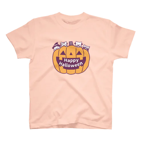 4匹の猫のハロウィーン Regular Fit T-Shirt