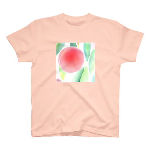 ミズノ リエ 「桃」 티셔츠
