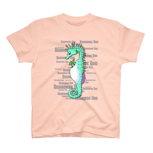 Seahorse Dad グリーン Regular Fit T-Shirt