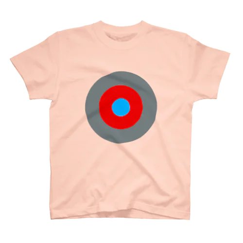 サークルa・グレー２・赤・水色 Regular Fit T-Shirt