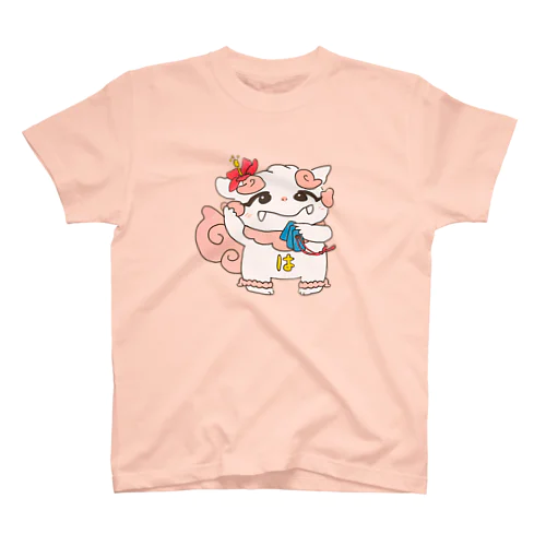 三線好きのシーサーちゃん Regular Fit T-Shirt