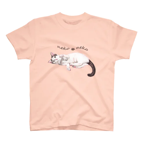 パステル💗ねこねこ　モエちゃん スタンダードTシャツ