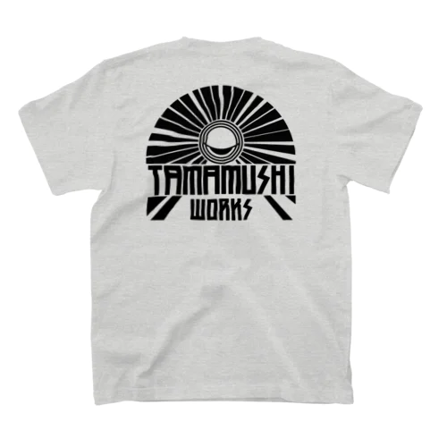 TAMAMUSHIWORKS GEN4 黒プリント スタンダードTシャツ