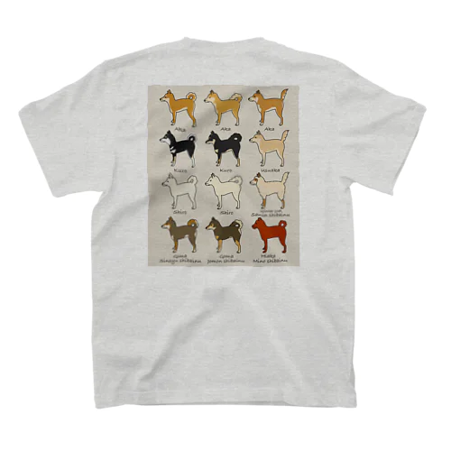 柴犬(背) スタンダードTシャツ