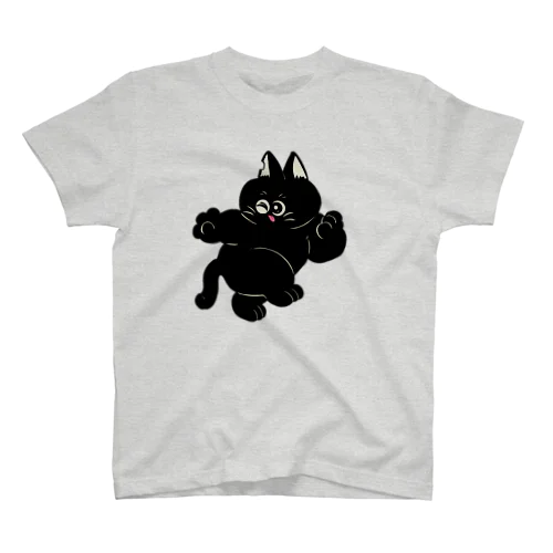ばとんきゃっち黒猫★くろすけ Regular Fit T-Shirt