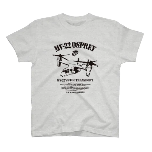 【前プリ】USMC MV-22 オスプレイ Ver.2 Regular Fit T-Shirt