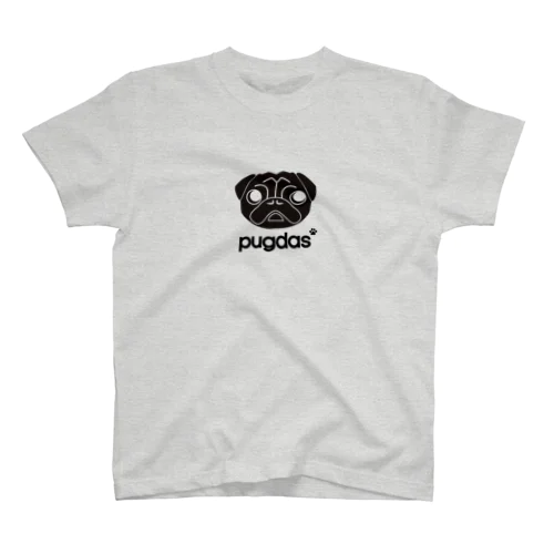 PUGDAS　Tシャツ（ブラック） スタンダードTシャツ