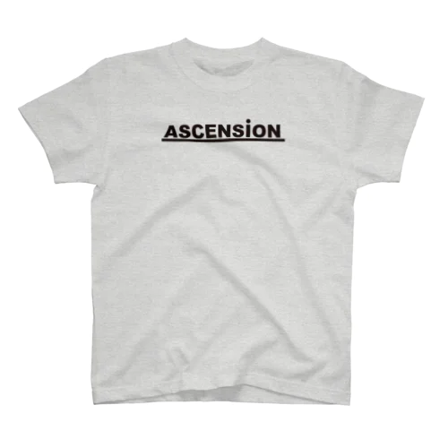 アセンション（ASCENSION）黒文字 Regular Fit T-Shirt