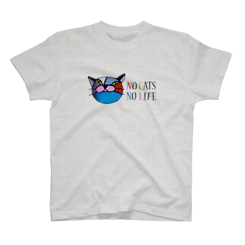 上目使い猫 Regular Fit T-Shirt