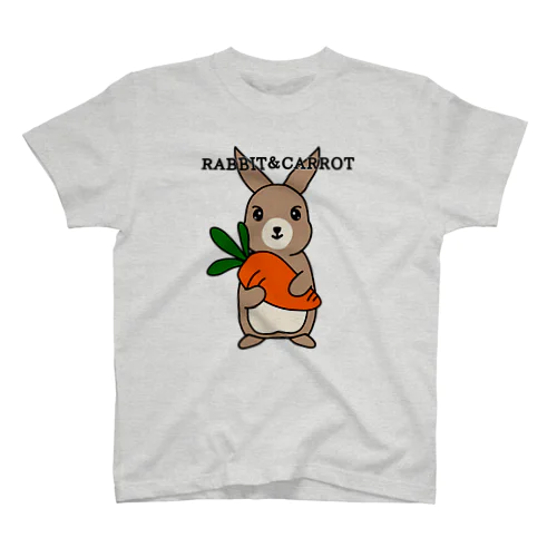 RABBIT＆CAROTTE(STAND UP) スタンダードTシャツ