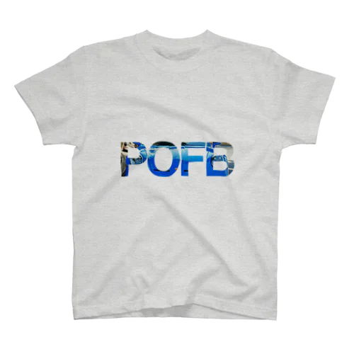 POFB シャークブルー Regular Fit T-Shirt