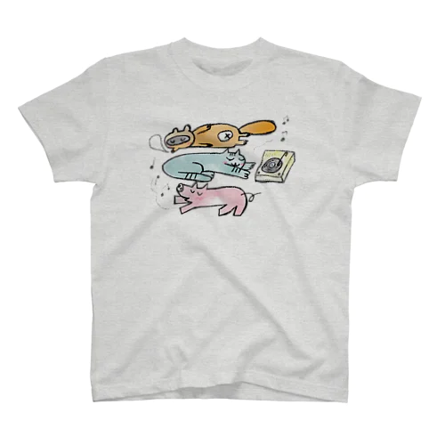 ひるねこぶたぬき スタンダードTシャツ