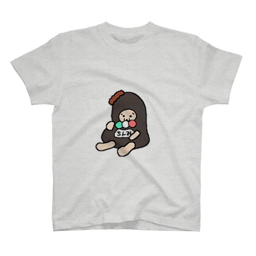 三色団子を食べるなまこ スタンダードTシャツ