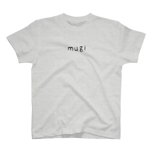 お名前ロゴ『mugi』墨 スタンダードTシャツ