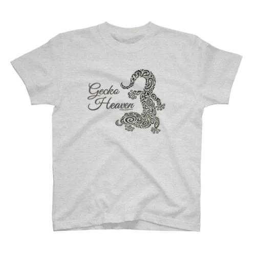 Gecko Heaven-ペロリなヤモリくん（ゴールドグレー） スタンダードTシャツ