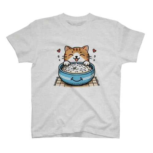 ごはんねこ Regular Fit T-Shirt