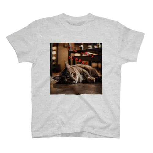 眠たい猫 Regular Fit T-Shirt