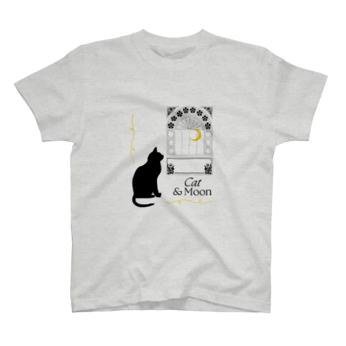 Cat＆Moon Regular Fit T-Shirt