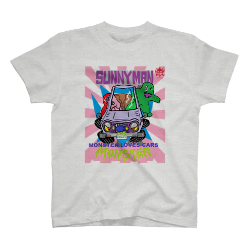 サニーマン・モンスターカー （両面デザイン） Regular Fit T-Shirt