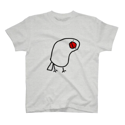 首かしげ文鳥 スタンダードTシャツ