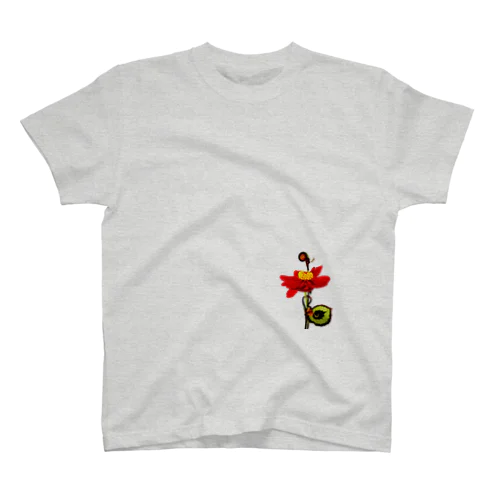 Analog-Flower Regular Fit T-Shirt