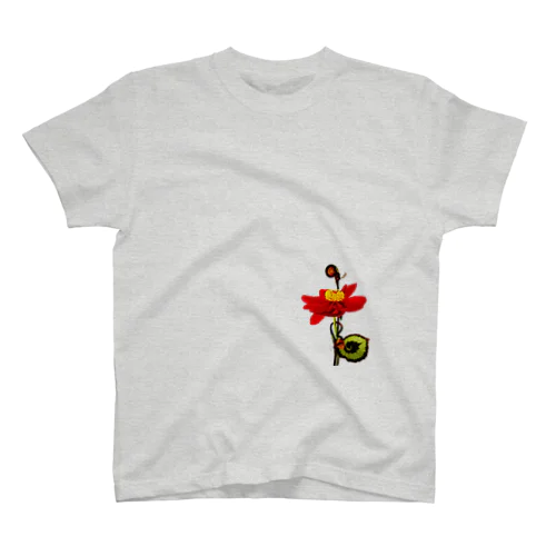 Analog-Flower Regular Fit T-Shirt