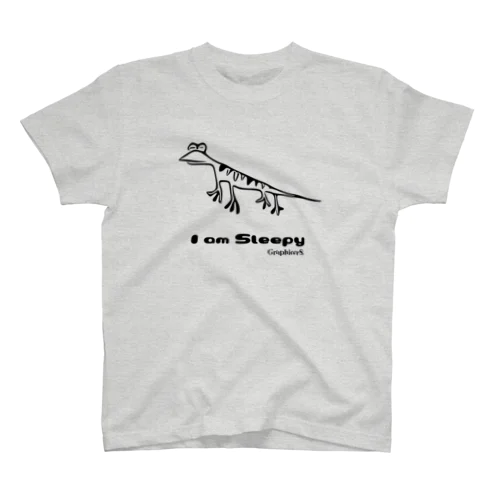 Sleepy Lizard_眠たいトカゲ Regular Fit T-Shirt