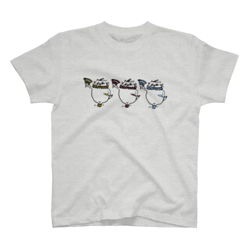 やせいのぐーにゃん(道化) Regular Fit T-Shirt