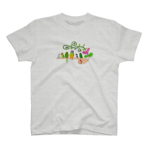 手乗りインコさん♡ Regular Fit T-Shirt