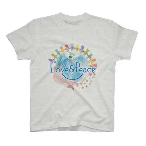 Love＆Peaceキッズ用ロゴ スタンダードTシャツ