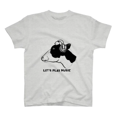 let's play music cow  スタンダードTシャツ