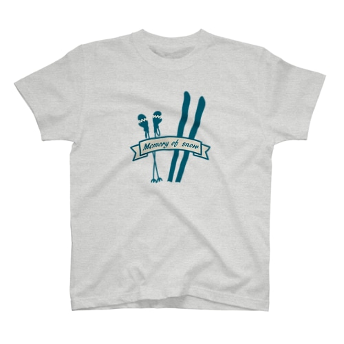 レトロ スキー ロゴ シルエット Regular Fit T-Shirt