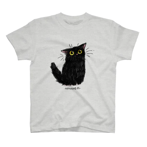 Black cat たたメーピー Regular Fit T-Shirt