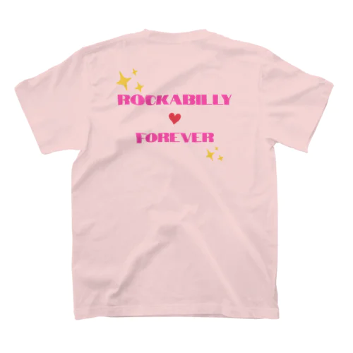 Rockabilly Forever（ピンク3） Regular Fit T-Shirt