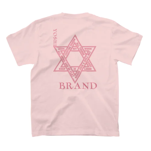 YB六芒星 Pink Regular Fit T-Shirt