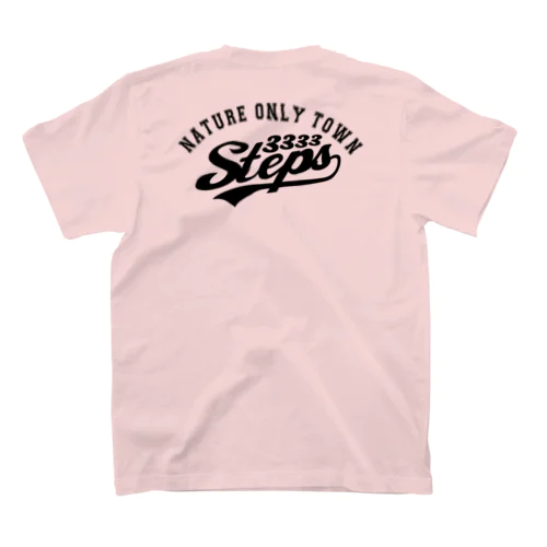 3333STEPS(バックプリント・BK） Regular Fit T-Shirt