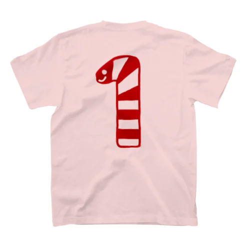 チンアナゴ数字Tシャツ「1」RED スタンダードTシャツ