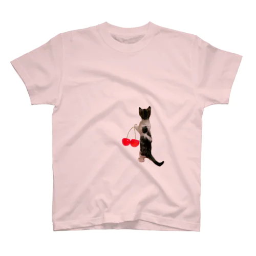 さくらんぼとおかっぱ猫 スタンダードTシャツ