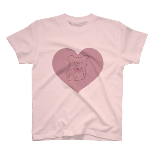 ハートぬいぐるみくまちゃん Regular Fit T-Shirt
